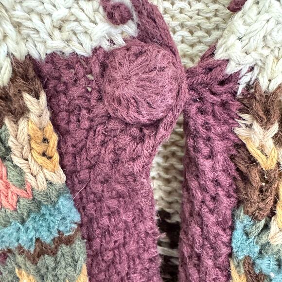 Heirloom Collectibles Womens Vintage 90s Knit Cardigan Sweater Sz M Floral Ramie - Picture 5 of 9